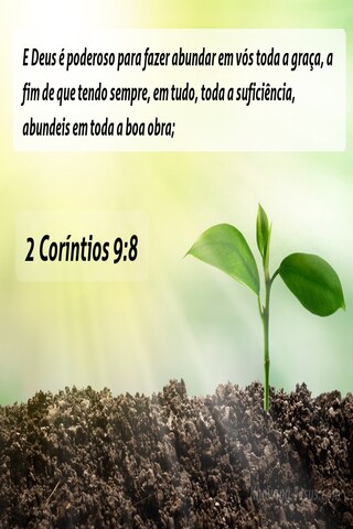 2 Coríntios 9:8 Abundância (white)